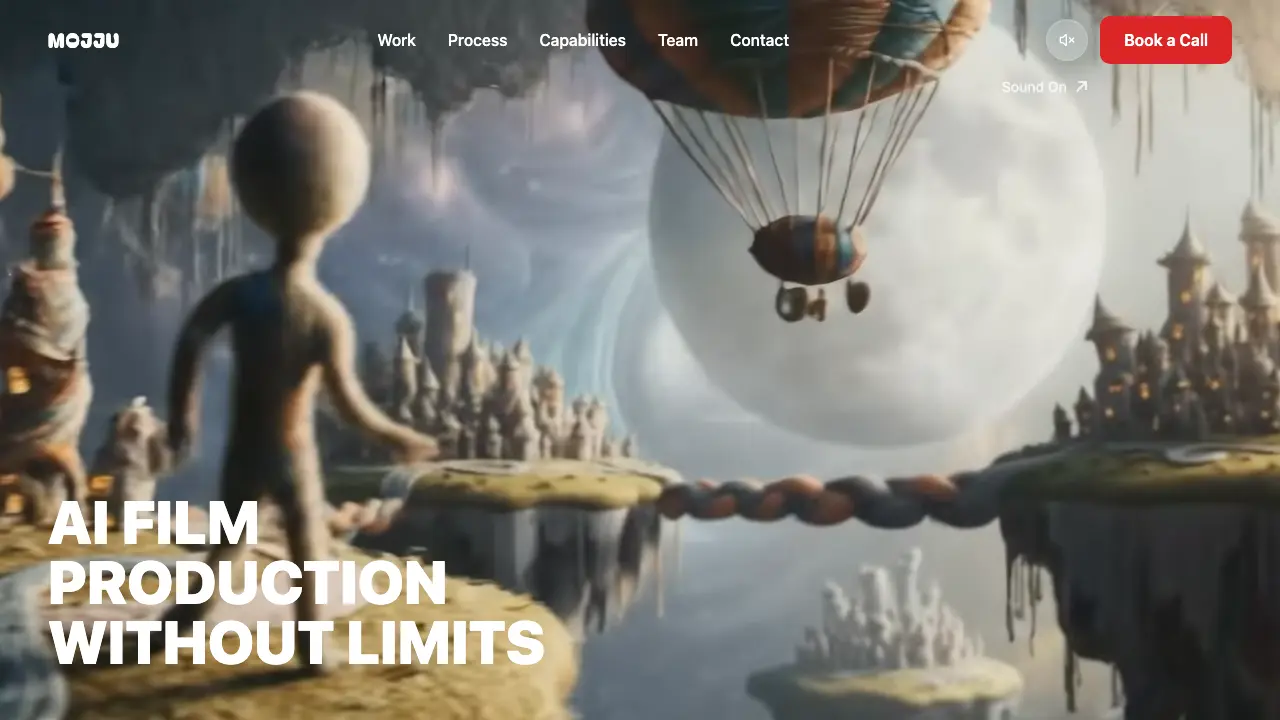 Screenshot of Visual Landing Page Website Template